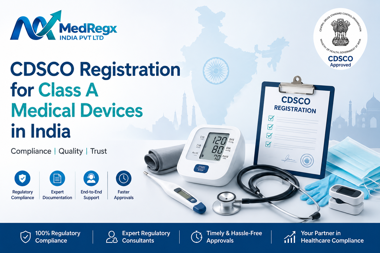 CDSCO Registration for Class A Medical Devices in India | Medregx CDSCO Registration for Class A Medical Devices in India | Medregx