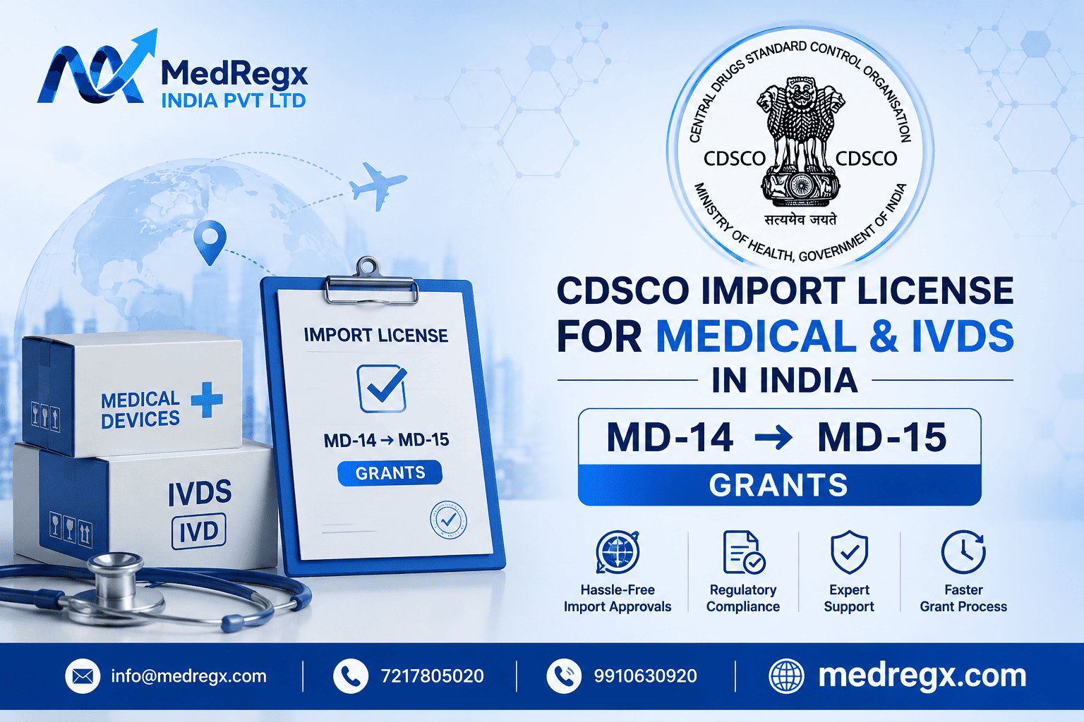 CDSCO Import Licence for Medical Devices — MD-14 & MD-15 CDSCO import licence MD-14 MD-15 for medical devices in India